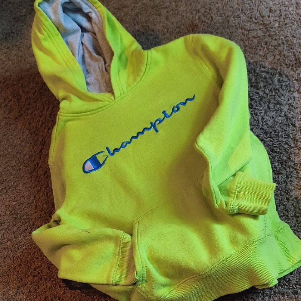 Champion Kids Neon Green Hoodie
